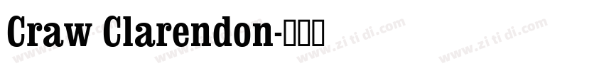 Craw Clarendon字体转换